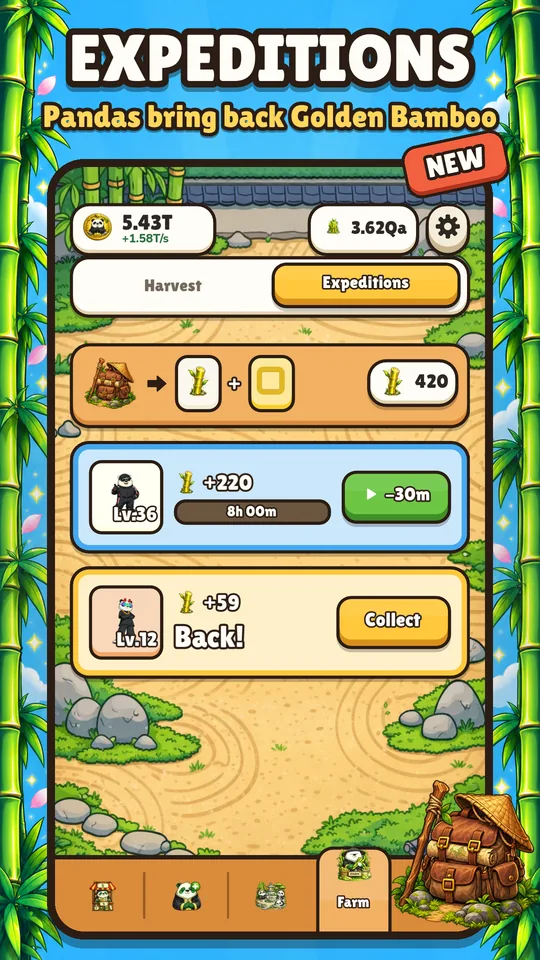 Sending a panda on an expedition